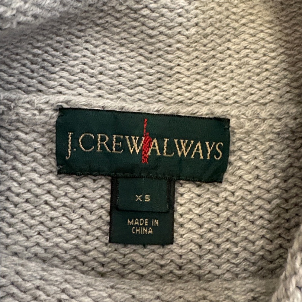 J. Crew Always 1988 rollneck sweater light Gray XS - Picture 3 of 8